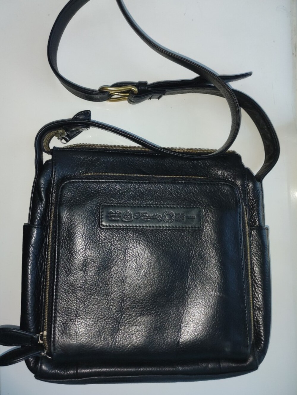 *Fossil* Black Real Leather Crossbody Bag - Picture 2 of 6